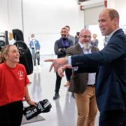 Prince William at BEST with boxer Jess