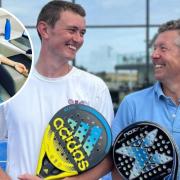 Milo and his dad Jim played padel tennis for over 18 hours, for his sister Poppy.