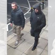 The two men that Wiltshire Police would like to speak to.