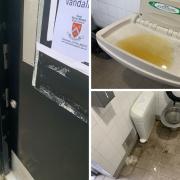The public toilets in Royal Wootton Bassett have been left 'covered in urine'