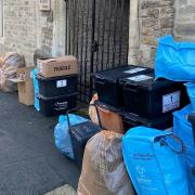Uncollected bins in Highworth