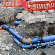A burst water main caused the issue (file photo).