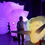 Luma the inflatable robot snail