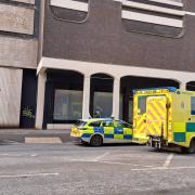 Emergency Services outside Whalebridge multi-storey car park