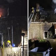 A housefire near Chippenham completely destroyed the building