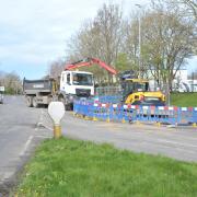 Mead Way in West Swindon was shut for a number of days
