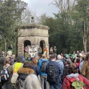 The 'mass trespass' protest at Cirencester Park