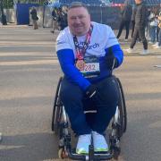 Wayne Burton at the London Marathon