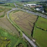 Archaeological surveys at the site of a proposed new motorway service station