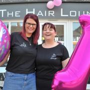 Grace Green and Kelly Styles celebrate the first anniversary of their Stratton salon The Hair Lounge