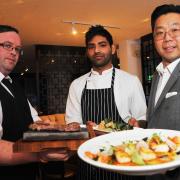 Kenzo 72 owner Alan Mok with staff at the restaurant in a photo from the Adver archives