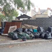 Some of the dumped rubbish