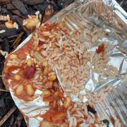 Food waste and containers were found scattered around GWR Park