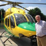 Wiltshire Air Ambulance Ambassador Alan Dedicoat broadcaster and who is known as the ‘Voice of the Balls’ on the National Lottery draw TV programme