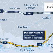 Diversion route for the M4 weekend closure