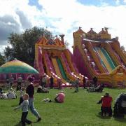 There will be no familiar inflatable theme park in Swindon this year
