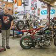 Big Interview will be with Peter Pearson, the top class motorbike builder who runs Rocket Bobâs. Pictured Peter Pearson..19/07/18 Thomas Kelsey.