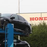 A car transporter at the Honda plant in Swindon, which the company is planning to close with the loss of more than 3,000 jobs. PRESS ASSOCIATION Photo. Picture date: Monday February 18, 2019. Honda was the first major Japanese car company to get involved