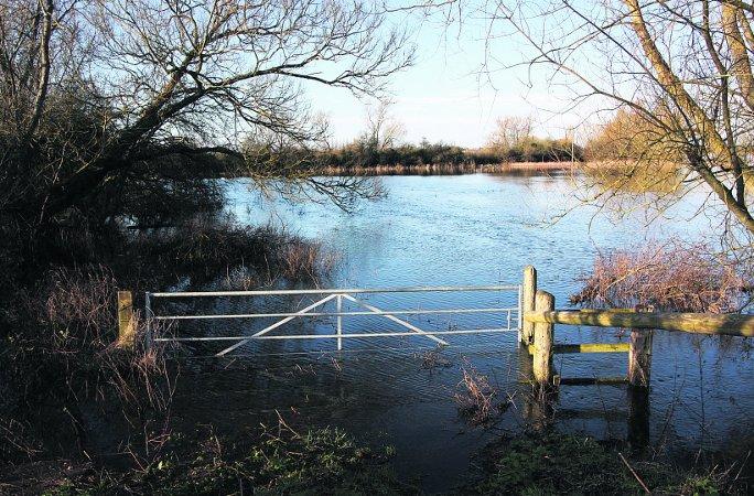 Swiindon Advertiser readers photographs.
 Blue Bridge at Cricklade during the January floods
Picture: Jean Bowsher