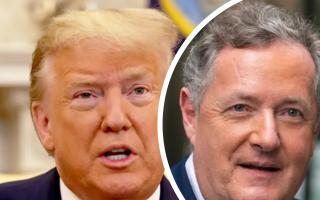 Donald Trump brands Piers Morgan a fool and storms off set in explosive bust-up. (PA)