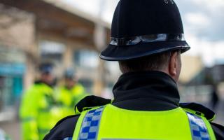 Police were allegedly sprayed at a Swindon car meet