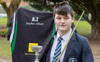 Jaydon Elliott, who plays pool, has secured a place in the England team.