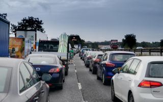 Partial road closure on M4 near Swindon after multi-car crash