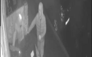 The camera footage shows that both the bike and the bin were stolen from the Swindon property in the early hours of Friday.