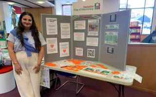 Swindon City of Sanctuary manager Chloe Wolfe at an event held for Refugee Week