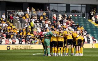 TIGHT: Newport County are punching above their weight, says boss Graham Coughlan