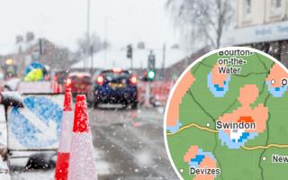 Flakes of snow are expected to hit Swindon on Friday.