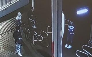 Four people in connection to a bike theft