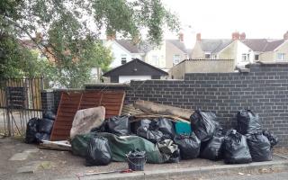 Some of the dumped rubbish