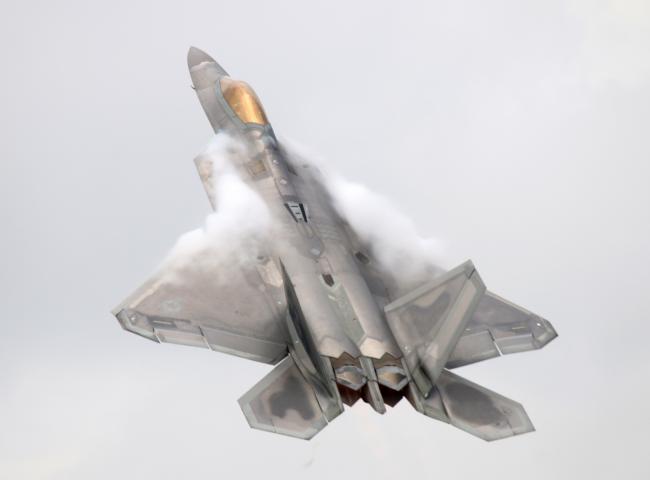 The F-22 Raptor returns to the Royal International Air Tattoo this year