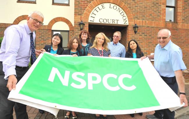 NSPCC staff outside the Swindon Service Centre. Picture: Dave Cox