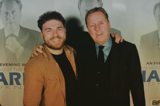 Harry Redknapp with Reece Chaplin at Steam