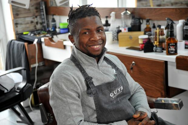 Guy Awazi, barber is up for the English Hair and Beauty Awards.Picture: Dave Cox