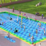 How the new splash park might look